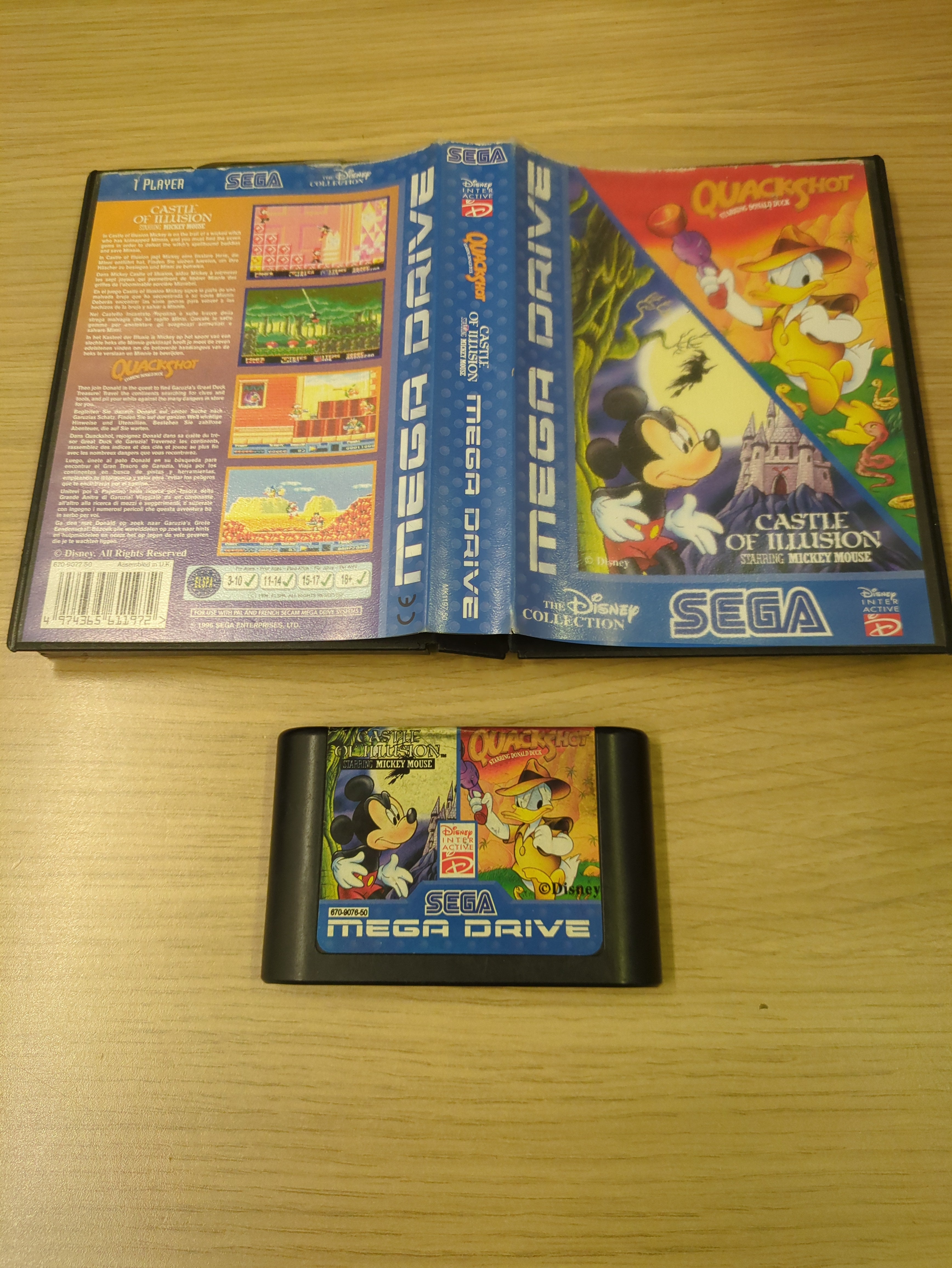 The Disney Collection: Quackshot & Castle of Illusion Sega Mega Drive game The Disney Collection: Quackshot & Castle of Illusion Sega Mega Drive game